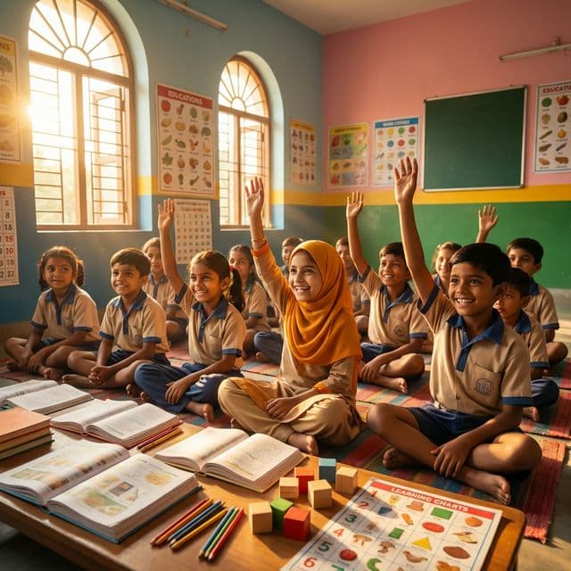 Children in classroom - Child Rights and Education